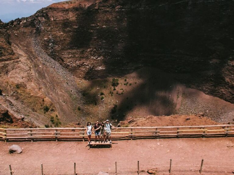 From Naples: Mount Vesuvius Transfer with Entry Tickets - The included entry ticket and what happens after you arrive