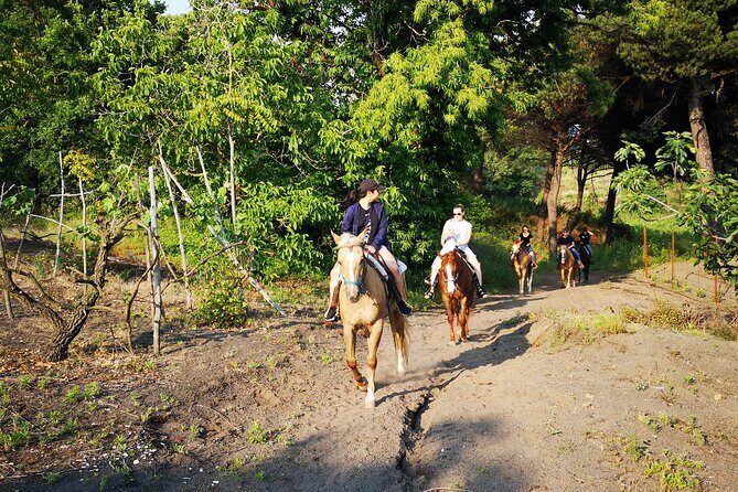 Horseback Riding on Vesuvius - The guides: Sofia, Giuseppe, Giovanni, and the team vibe